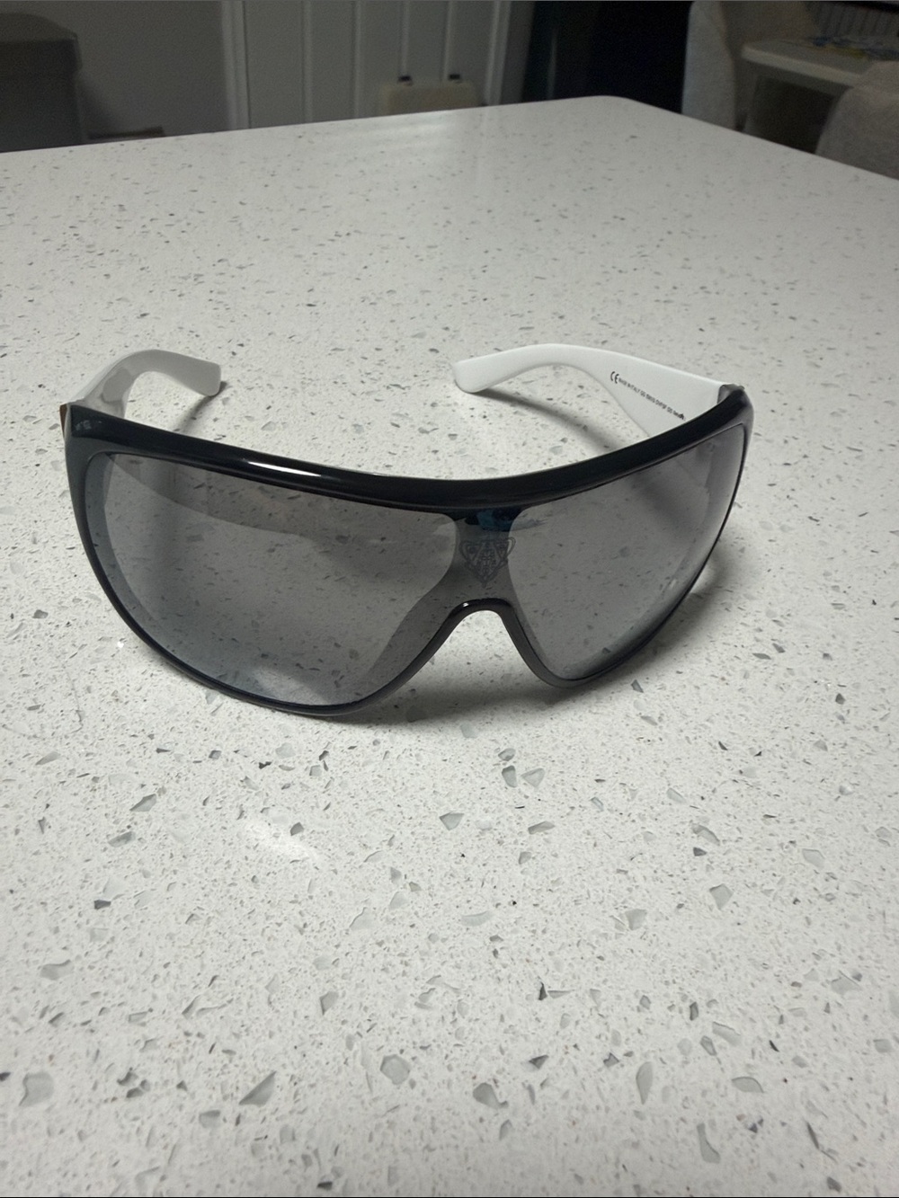 Gucci vintage Black and White VR-Style Protective Glasses
